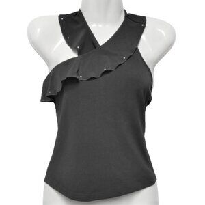 Sexy Halter Neck Black Top with Sequins Size XS/Small